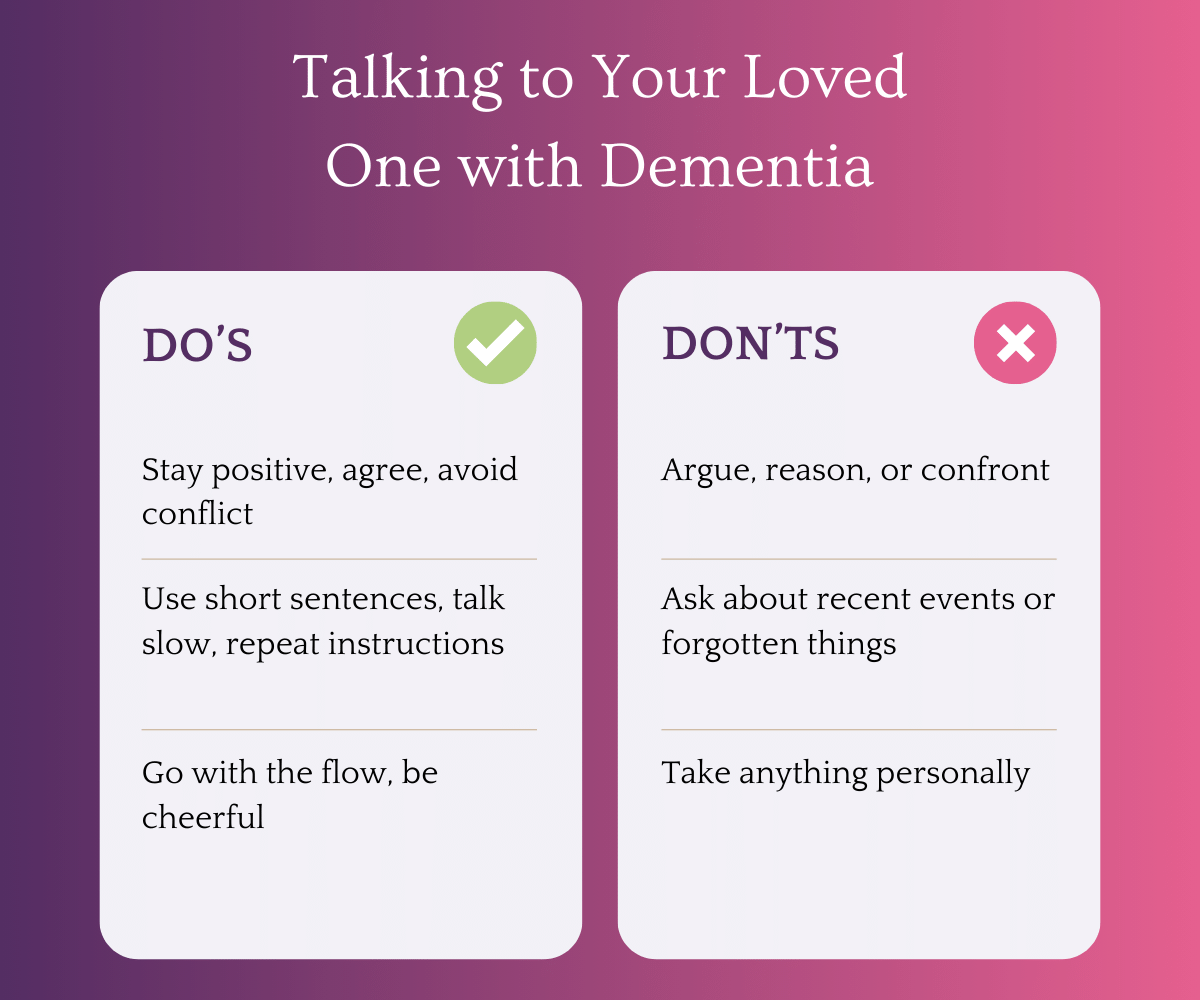 Talking to your loved one with dementia